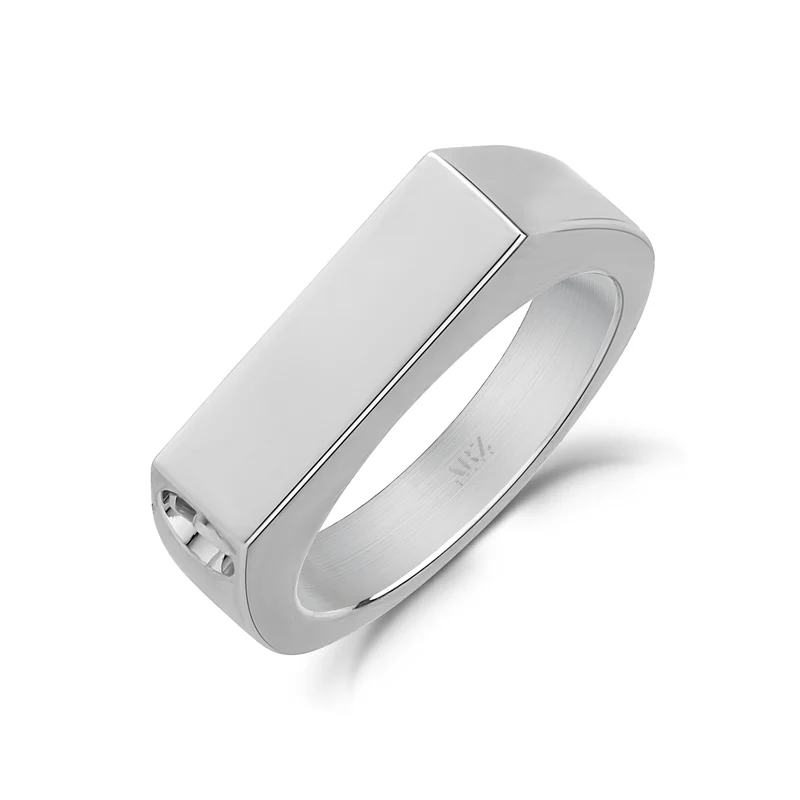 Bague unisexe en forme d'urne