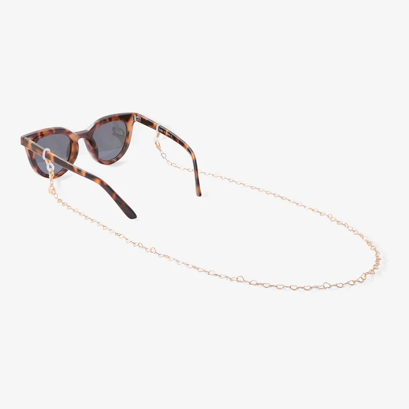 Chaine de lunettes coeurs