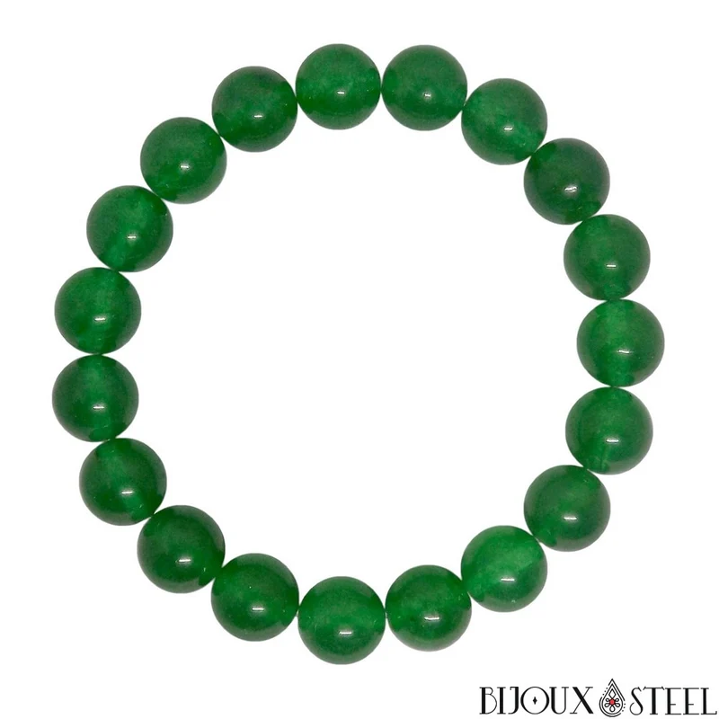 Bracelet en perles de jade de Malaisie 10mm