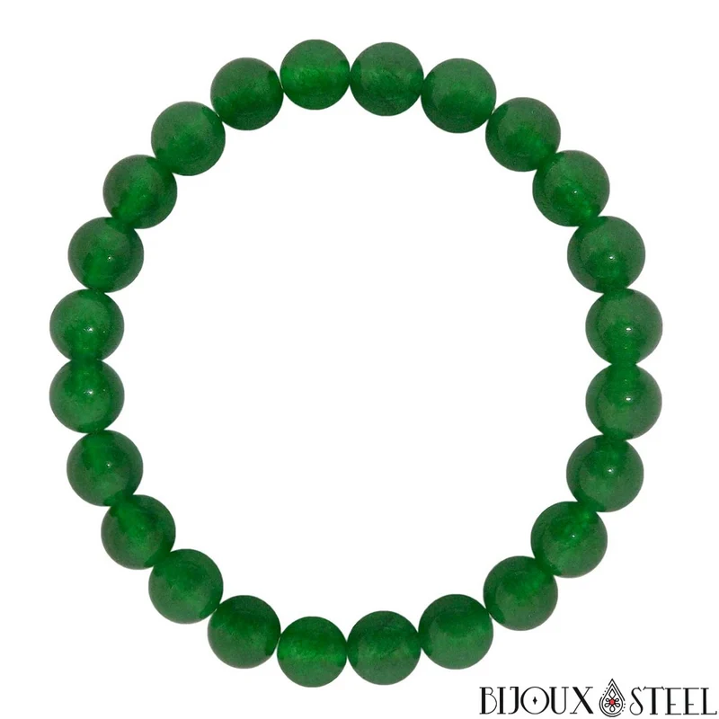 Bracelet en perles de jade de Malaisie 8mm