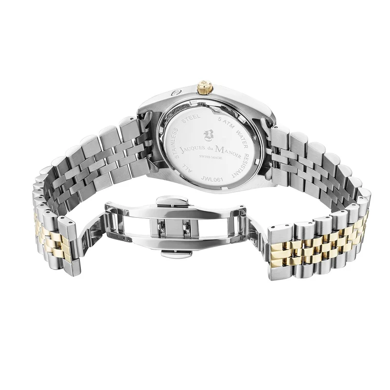 Jacques du Manoir Inspiration Multifunction Montre Unisexe en Acier Argenté et Doré JWN06102