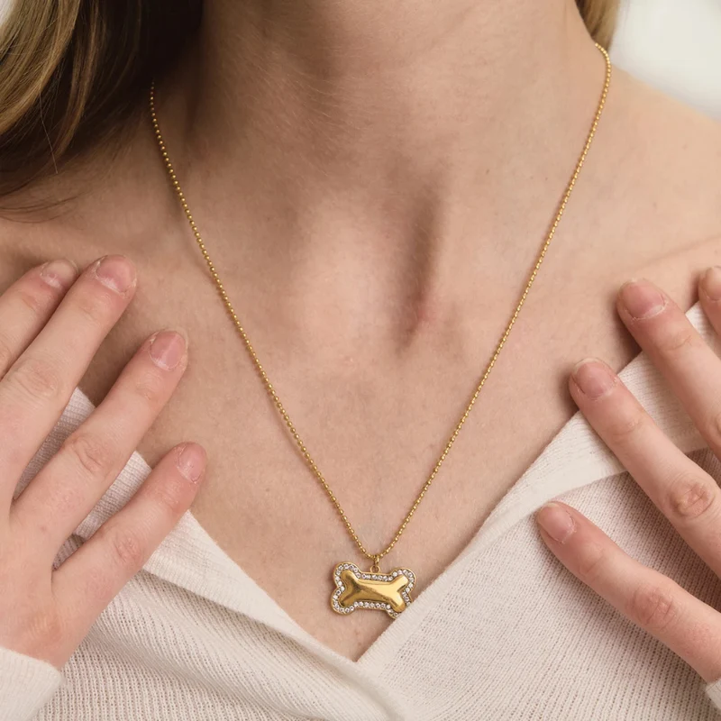 Collier Os de Chien Femme