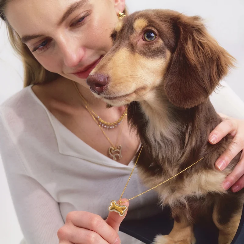 Collier Os de Chien Femme