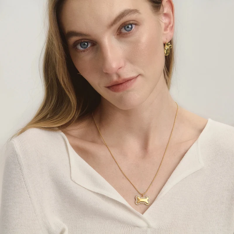 Collier Os de Chien Femme