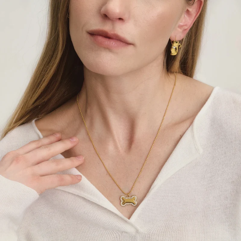 Collier Os de Chien Femme