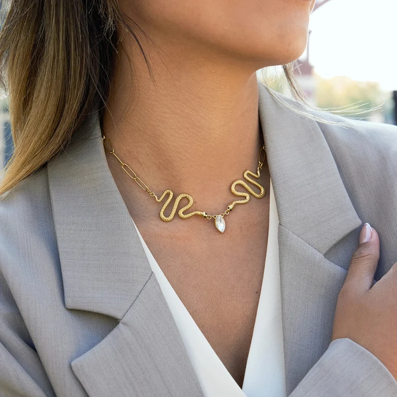 Collier Serpent Diamant