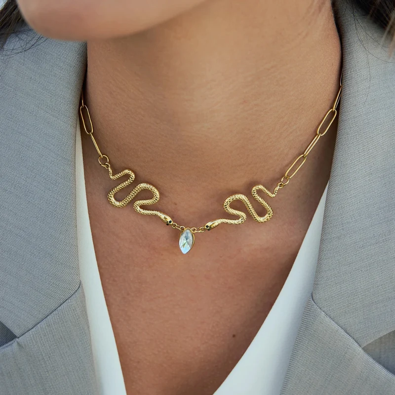 Collier Serpent Diamant