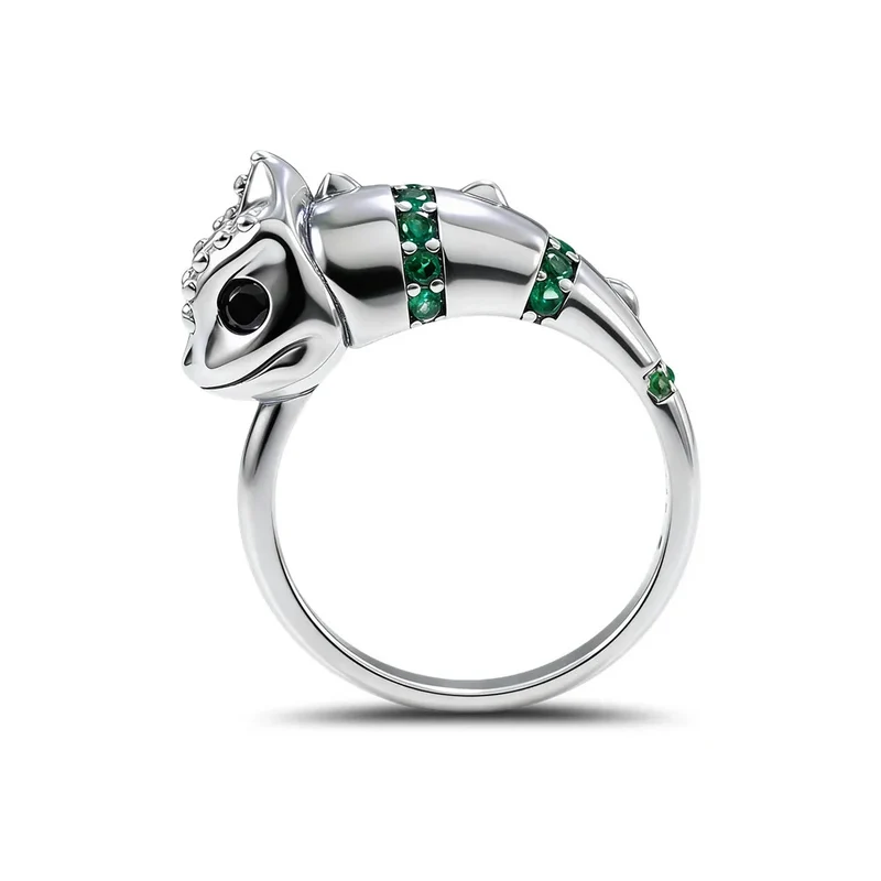 Bague Caméléon Argent Femme
