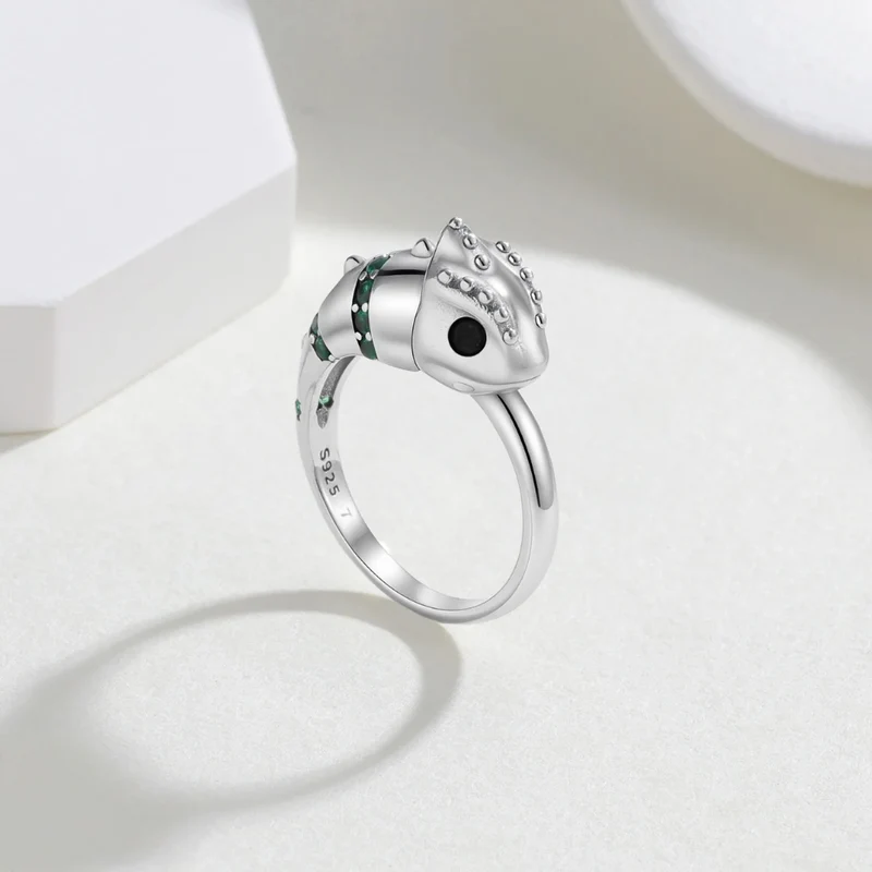 Bague Caméléon Argent Femme