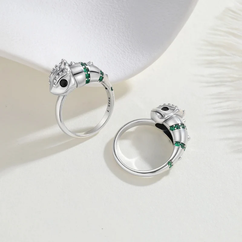 Bague Caméléon Argent Femme