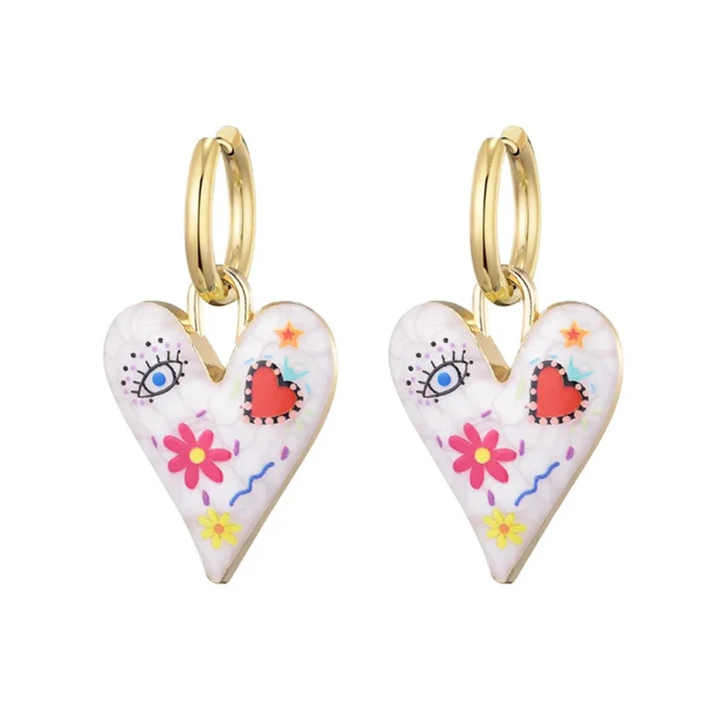 Boucles d'Oreilles Coeur Dessins