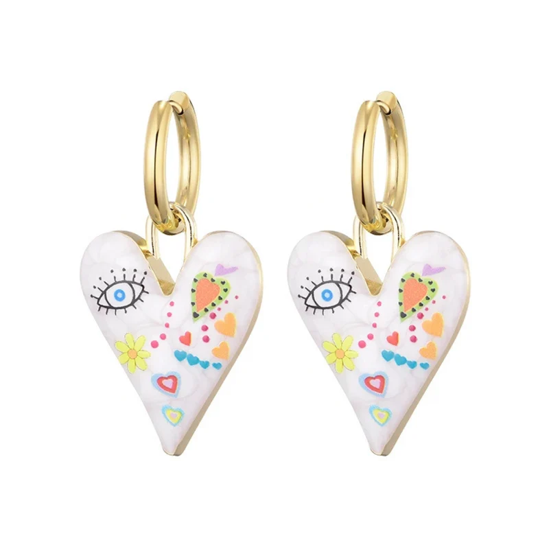 Boucles d'Oreilles Coeur Dessins