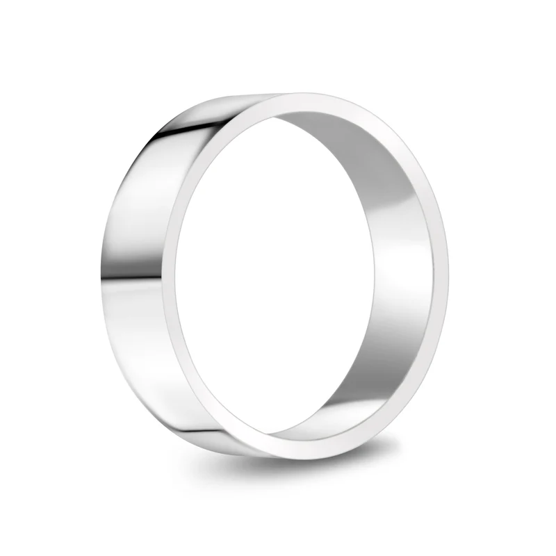 Jonc mariage plat 6mm