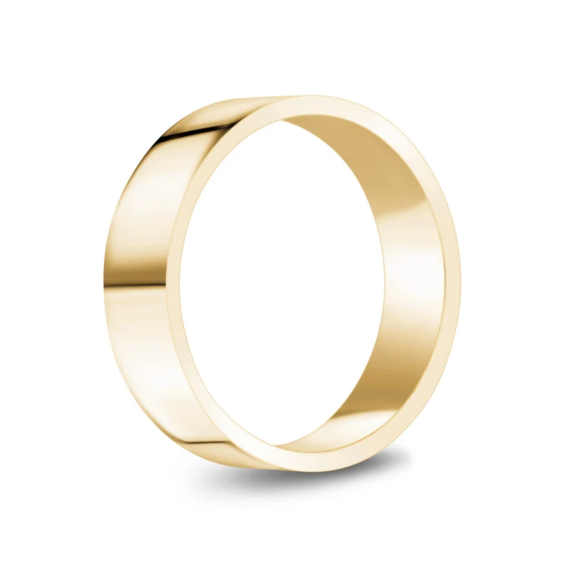 Jonc mariage plat 6mm
