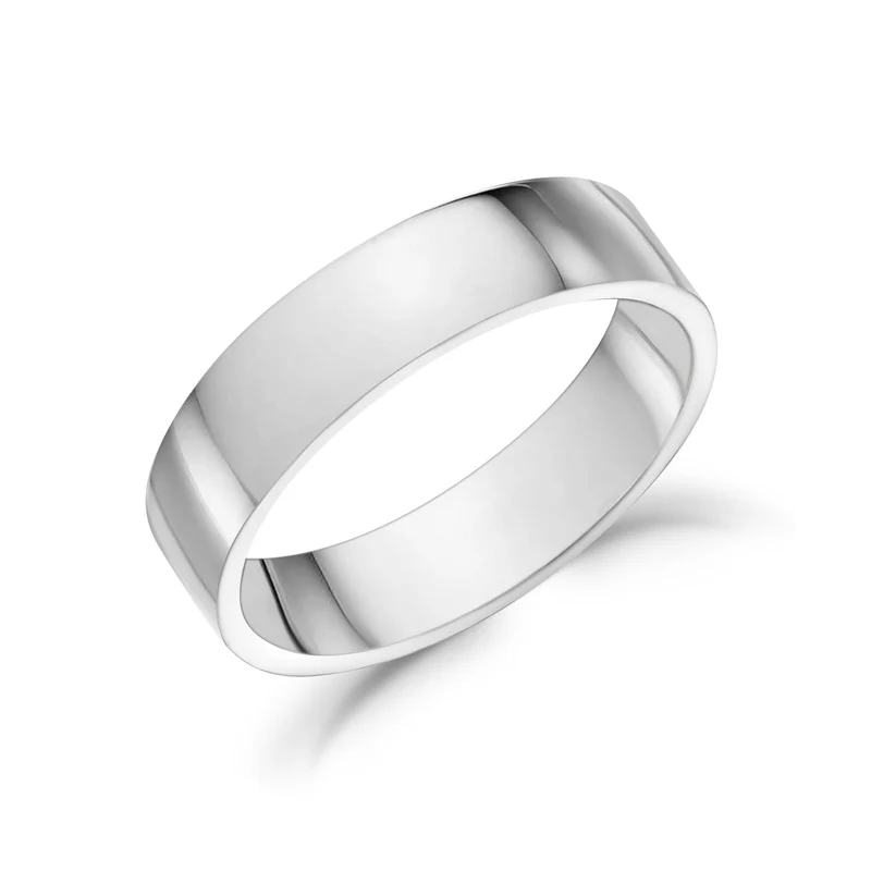 Jonc mariage plat 5mm