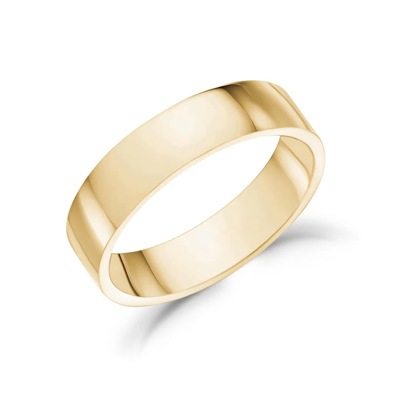 Jonc mariage plat 5mm