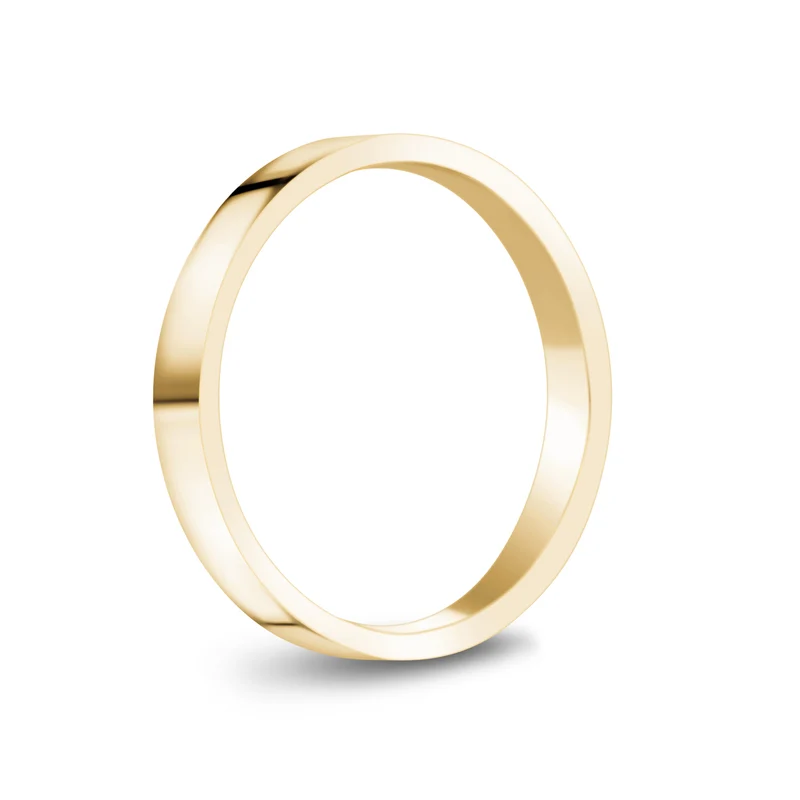 Jonc mariage plat 3mm