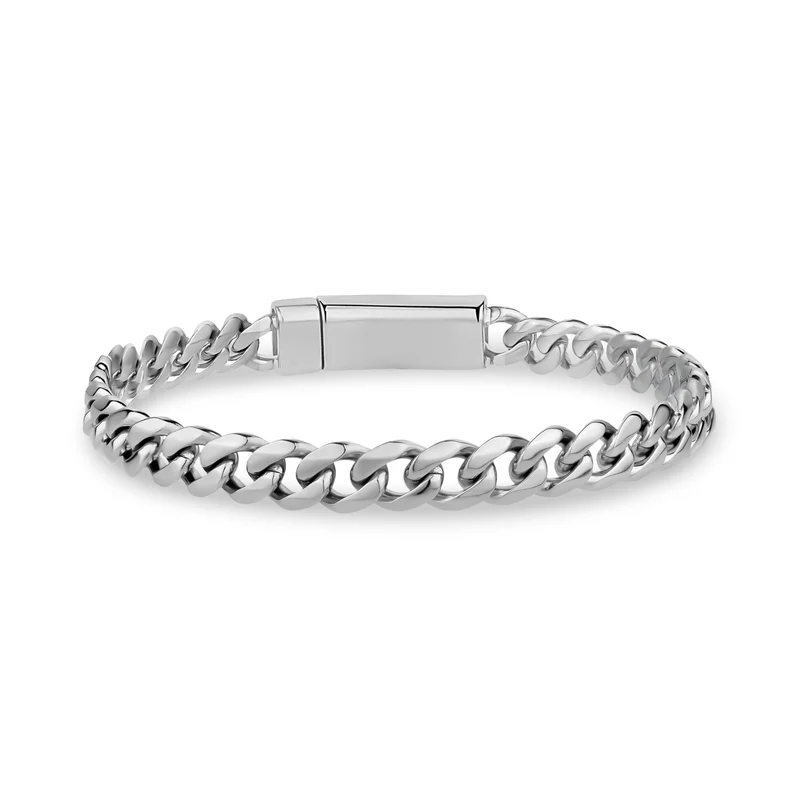 Bracelet à maillons cubains de 7 mm