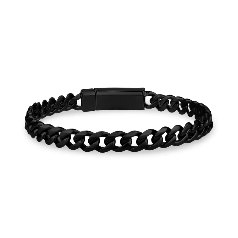 Bracelet à maillons cubains de 7 mm