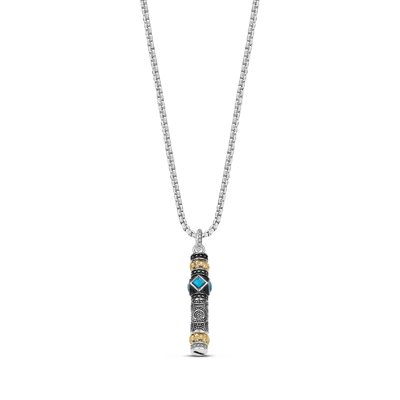 Pendentif Urne crânes et pierres