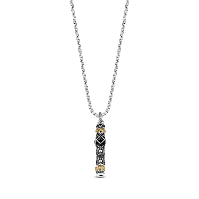 Pendentif Urne crânes et pierres