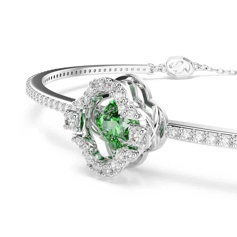 Swarovski Bracelet Una Sparkling DC argenté avec accents verts 5757791