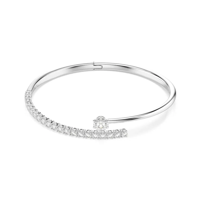 Swarovski Bracelet ouvert Matrix Crash argenté 5753571
