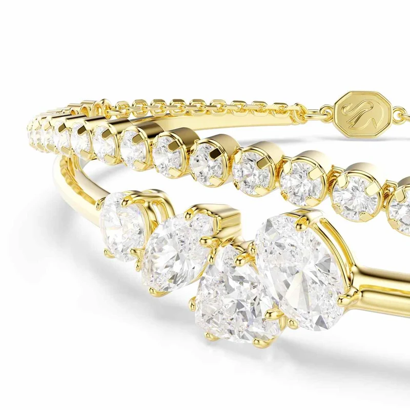 Swarovski Bracelet double Mesmera Attract doré 5747953
