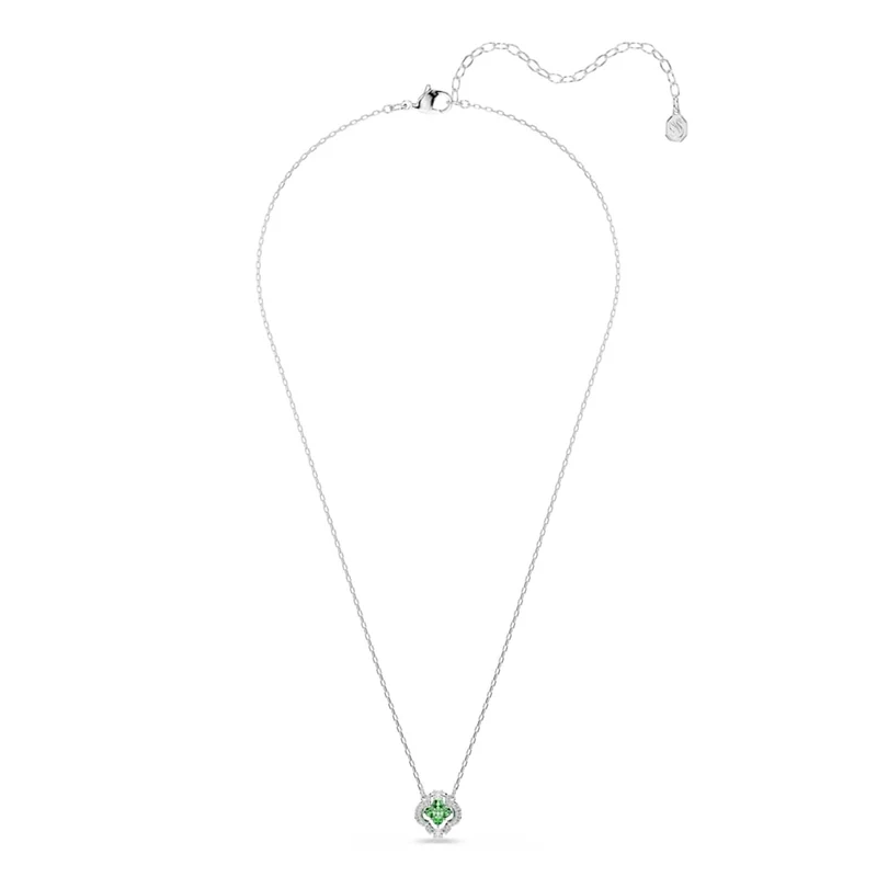 Swarovski Collier Una Sparkling DC argenté avec cristal vert 5757785