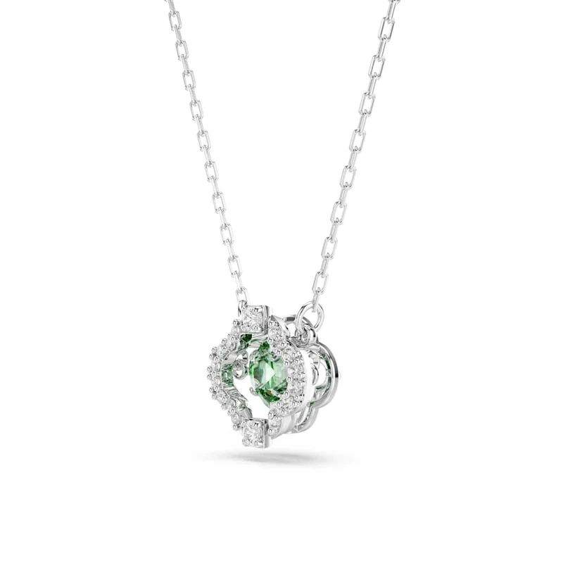Swarovski Collier Una Sparkling DC argenté avec cristal vert 5757785
