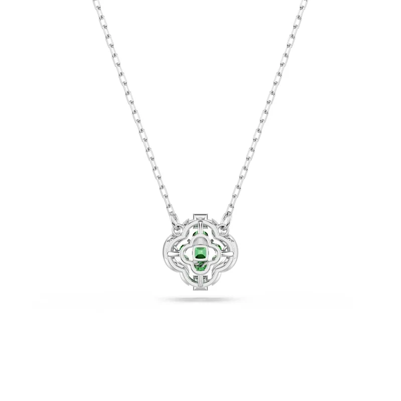 Swarovski Collier Una Sparkling DC argenté avec cristal vert 5757785