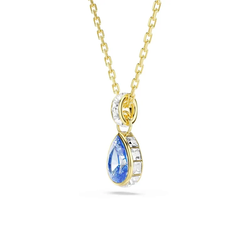 Swarovski Collier Chroma Gold avec pendentif en cristal bleu 5757786