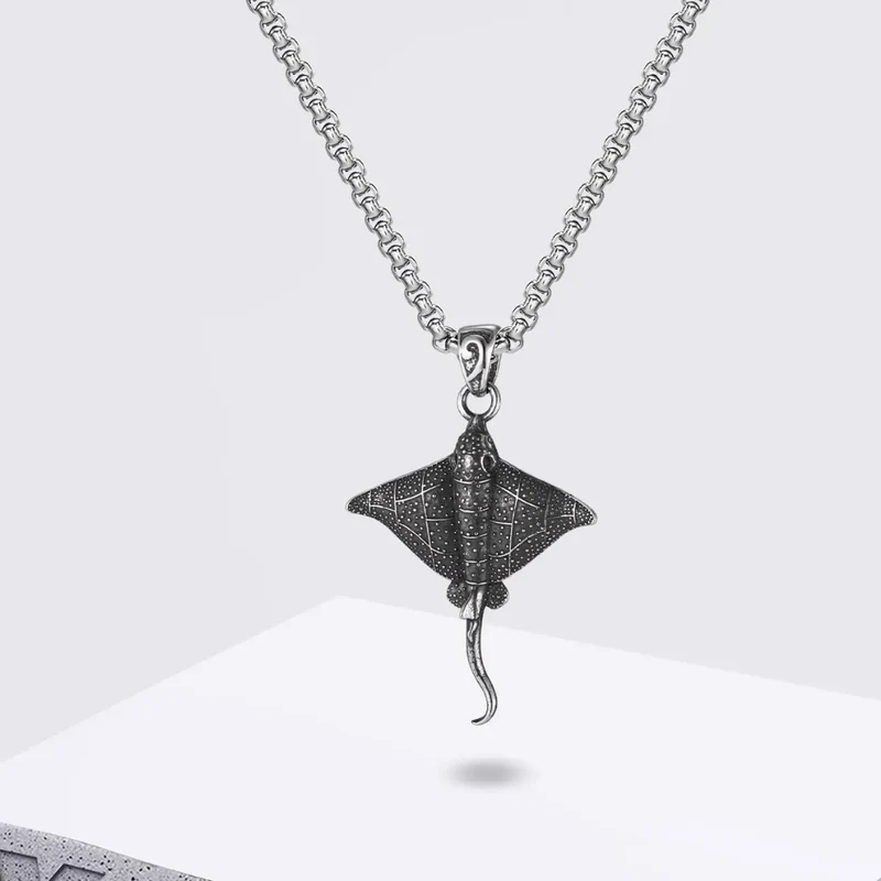 Collier Pendentif Raie Manta