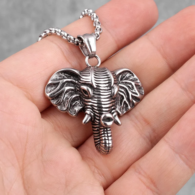 Collier Éléphant Homme