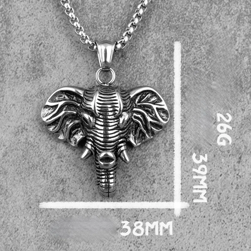 Collier Éléphant Homme