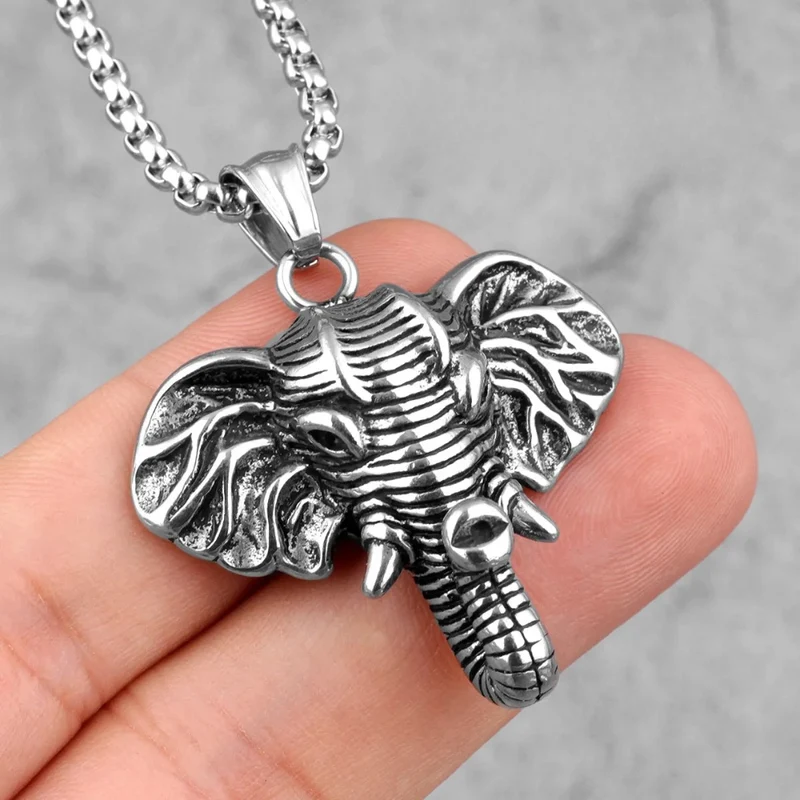 Collier Éléphant Homme