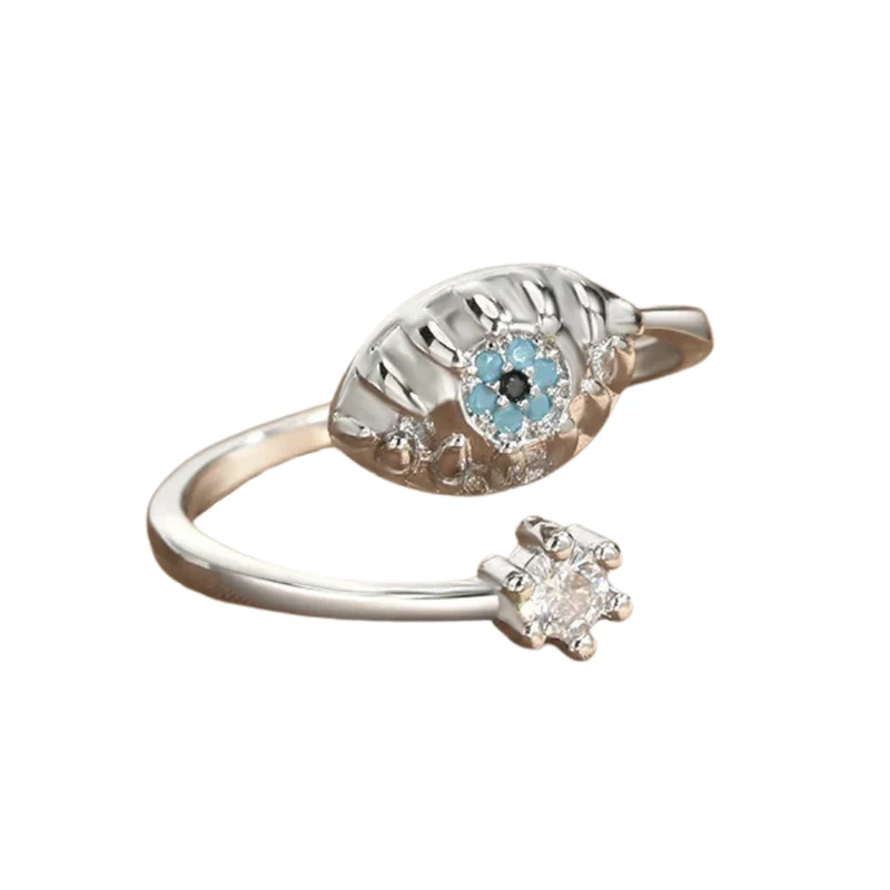 Bague Oeil Bleu Diamant