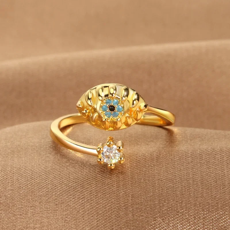 Bague Oeil Bleu Diamant