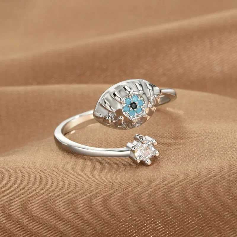 Bague Oeil Bleu Diamant