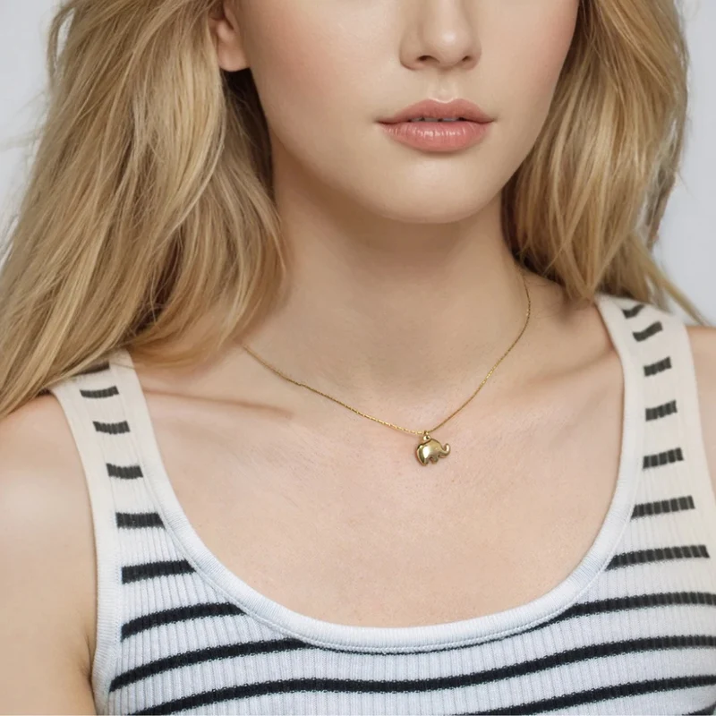 Collier Éléphant Femme