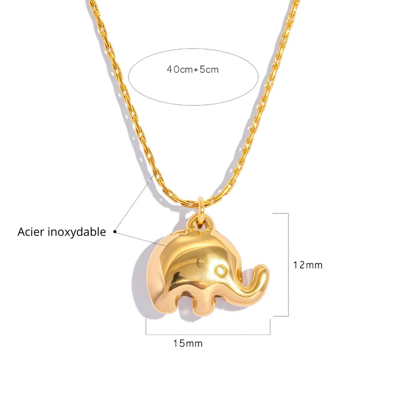 Collier Éléphant Femme