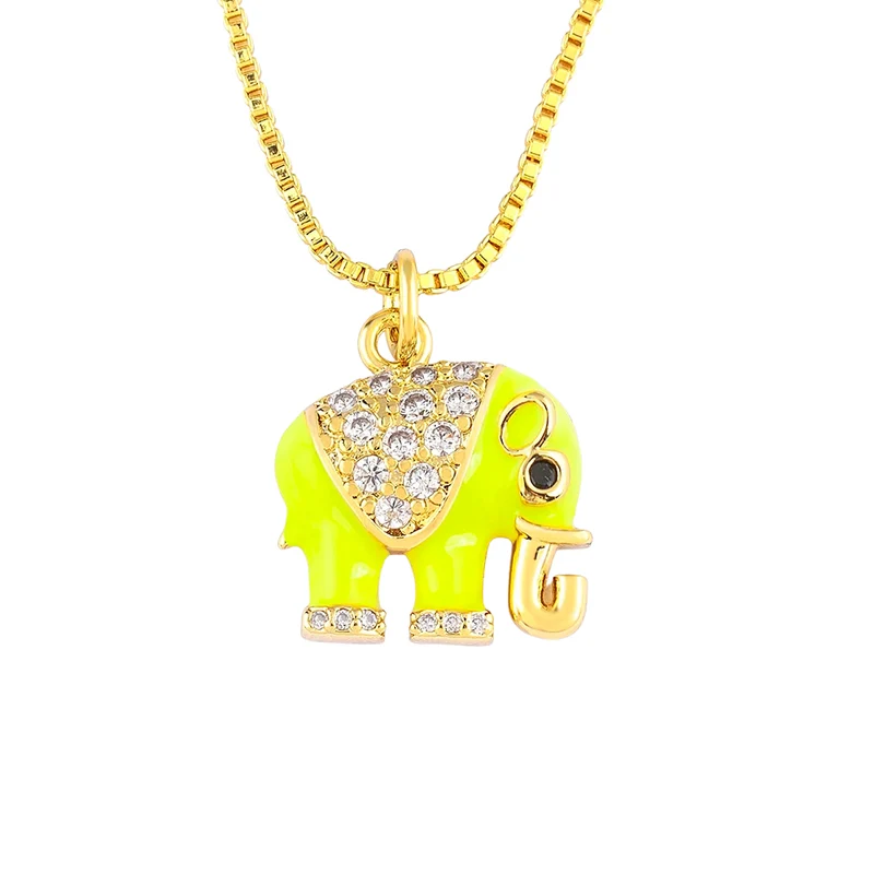 Collier Éléphant Couleurs