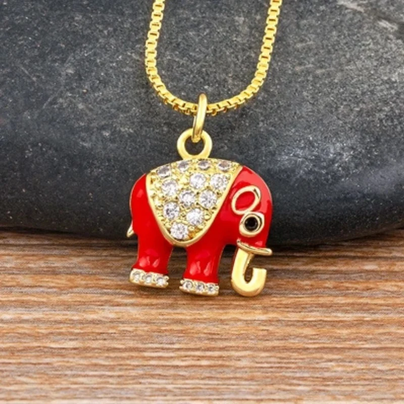 Collier Éléphant Couleurs