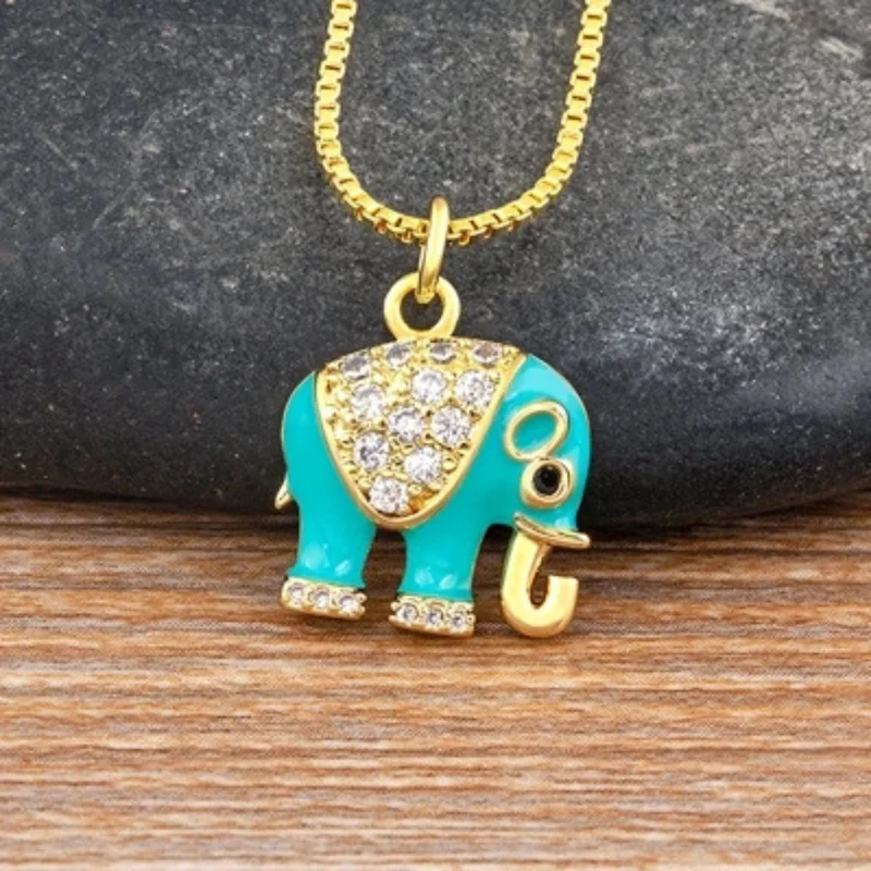 Collier Éléphant Couleurs