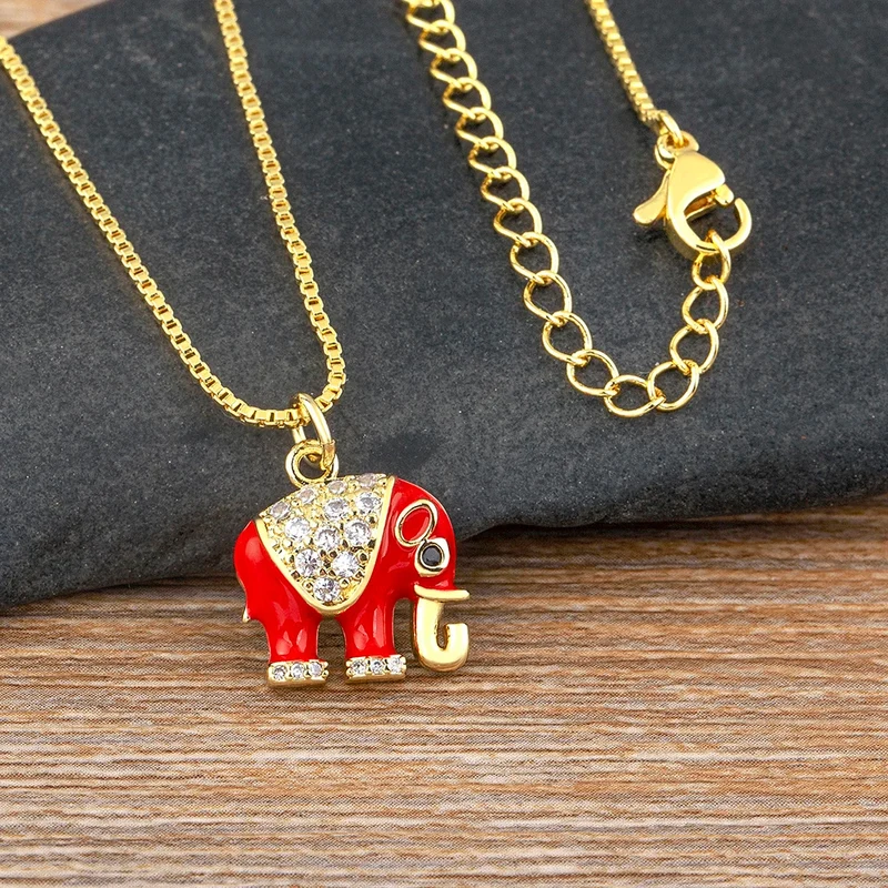 Collier Éléphant Couleurs