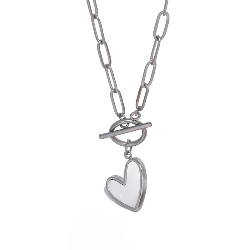 Collier Coeur Nacre
