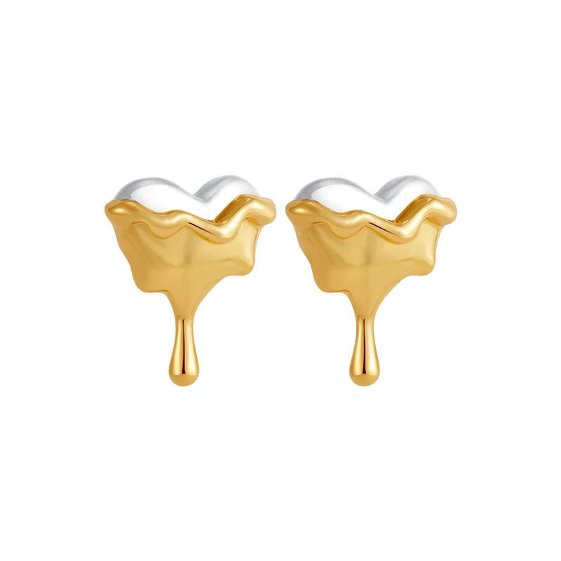 Boucles d'Oreilles Coeur qui Coule