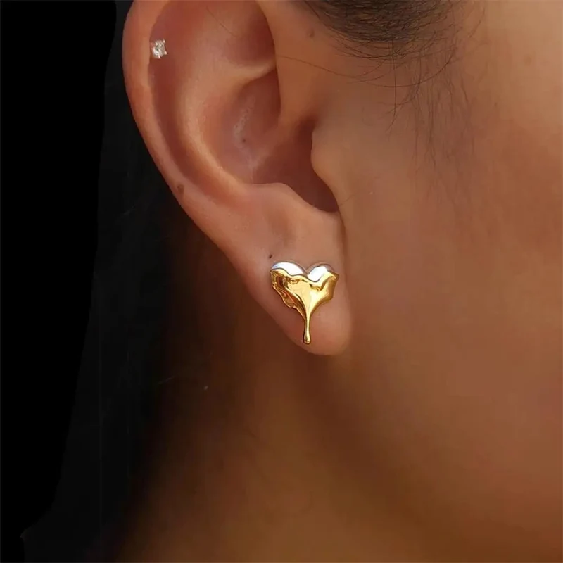 Boucles d'Oreilles Coeur qui Coule