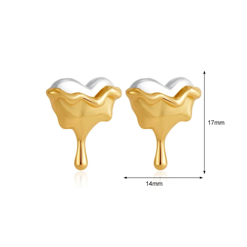 Boucles d'Oreilles Coeur qui Coule