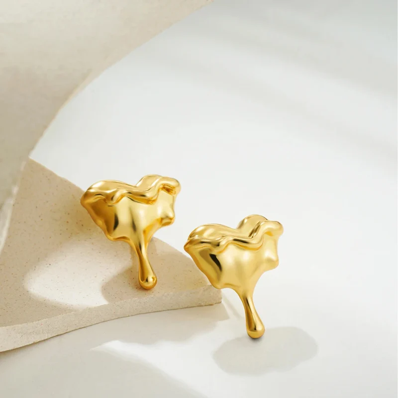Boucles d'Oreilles Coeur qui Coule